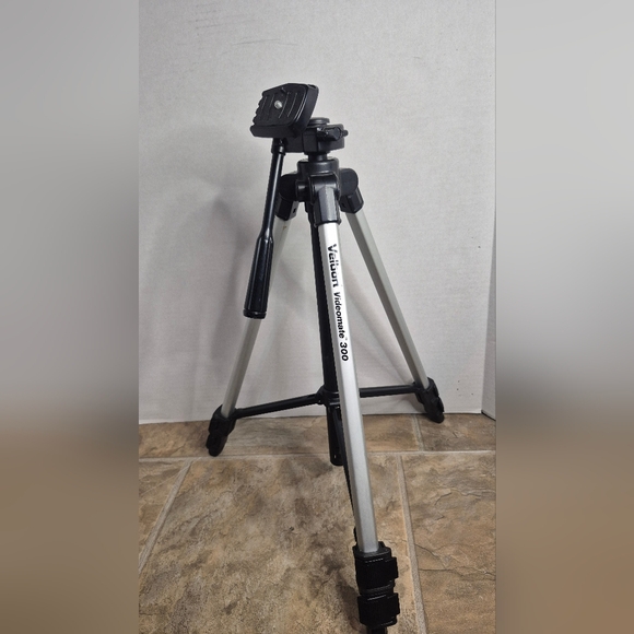 velbon Other - Videomate 300 Tripod Camera Stand Black Silver Adjustable Photography Tripod